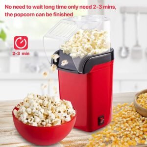 Alternative view of Best Hot Air Snack Popcorn Machine for Household Appliances 110V 220V 1200W Electric Popcorn Machine With Corn Measuring Cup.