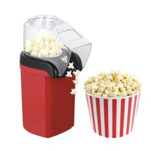 Best Hot Air Snack Popcorn Machine for Household Appliances 110V 220V 1200W Electric Popcorn Machine With Corn Measuring Cup.