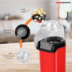 Best Hot Air Snack Popcorn Machine for Household Appliances 110V 220V 1200W Electric Popcorn Machine With Corn Measuring Cup. - Image 4