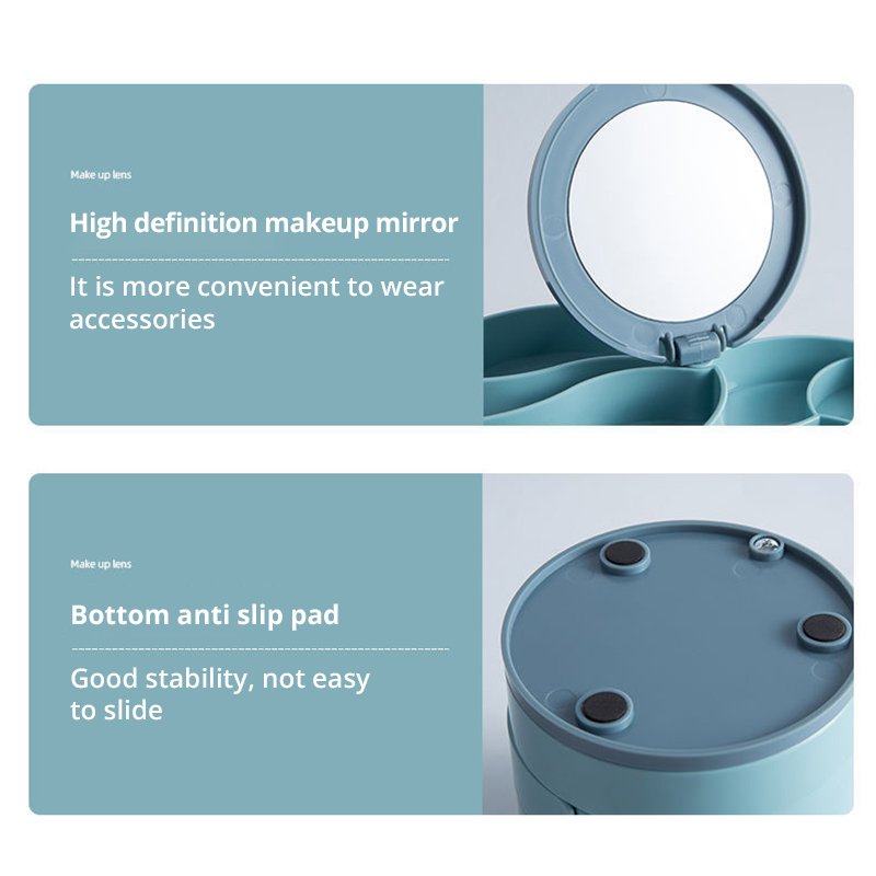 New Rotating Jewelry Box Four Layers Jewelry Packaging Box Accessories Jewelry Packaging Box - Image 3