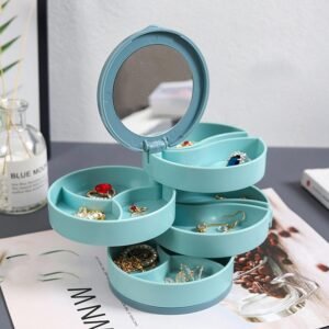New Rotating Jewelry Box Four Layers Jewelry Packaging Box Accessories Jewelry Packaging Box - Image 5