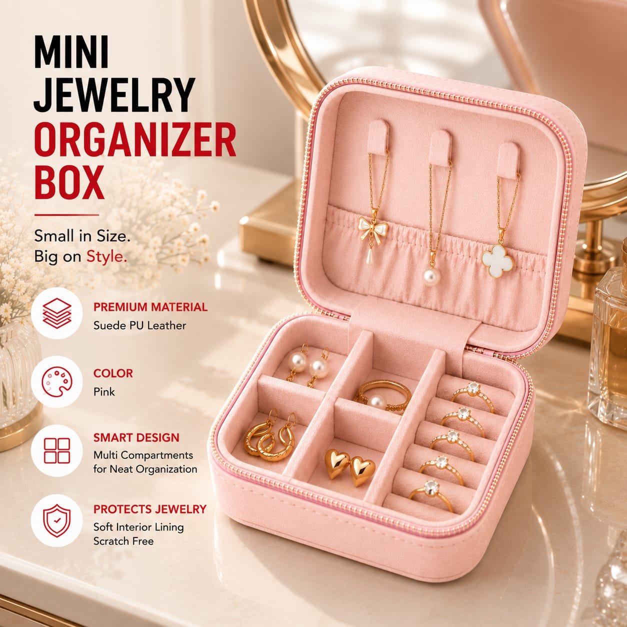 Portable Jewelry Organizer Box - Image 5