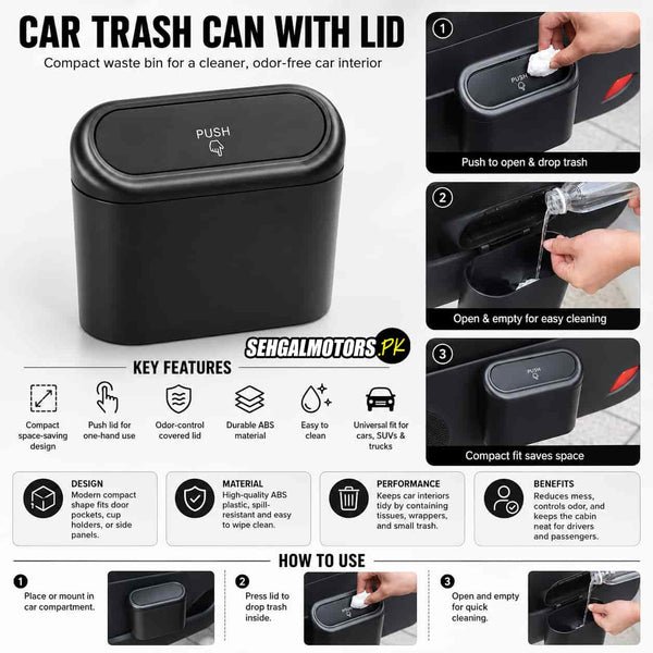 Car Seat Hanging Trash Bin - Image 2