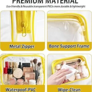 Transparent Travel Cosmetic Bag - Image 3