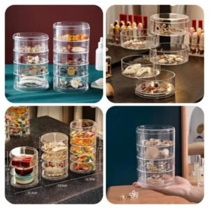 Rotating Acrylic Jewelry Organizer Box - Image 5
